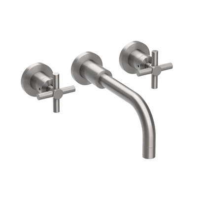 East Linear Wall Mount Bathroom Faucet