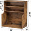 Comptoir à épices en bois 3 pneus, grande tablette de rangement pour garde-manger, cuisine