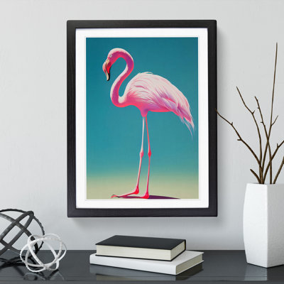 Solo Flamingo - Framed Print