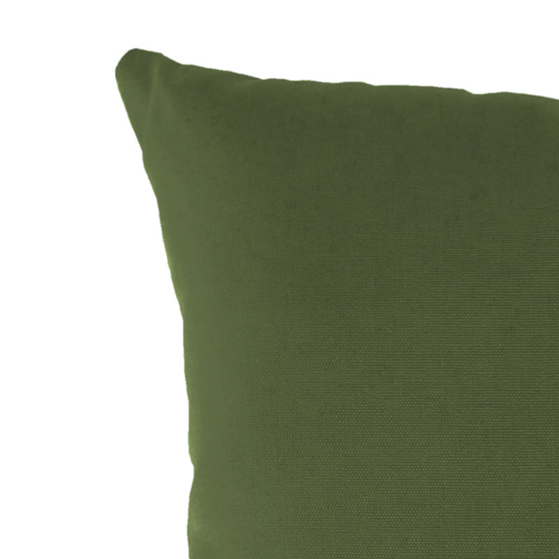 16" x 16" Outdoor Throw Pillow, Veranda Hunter, Solid Color