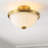 Cohin Glass Semi Flush Mount