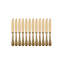 Diana Dessert Knife - 12 Pieces - Ice Gold-1820945671