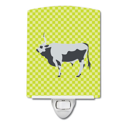 Hungarian Steppe Cow Ceramic Night Light