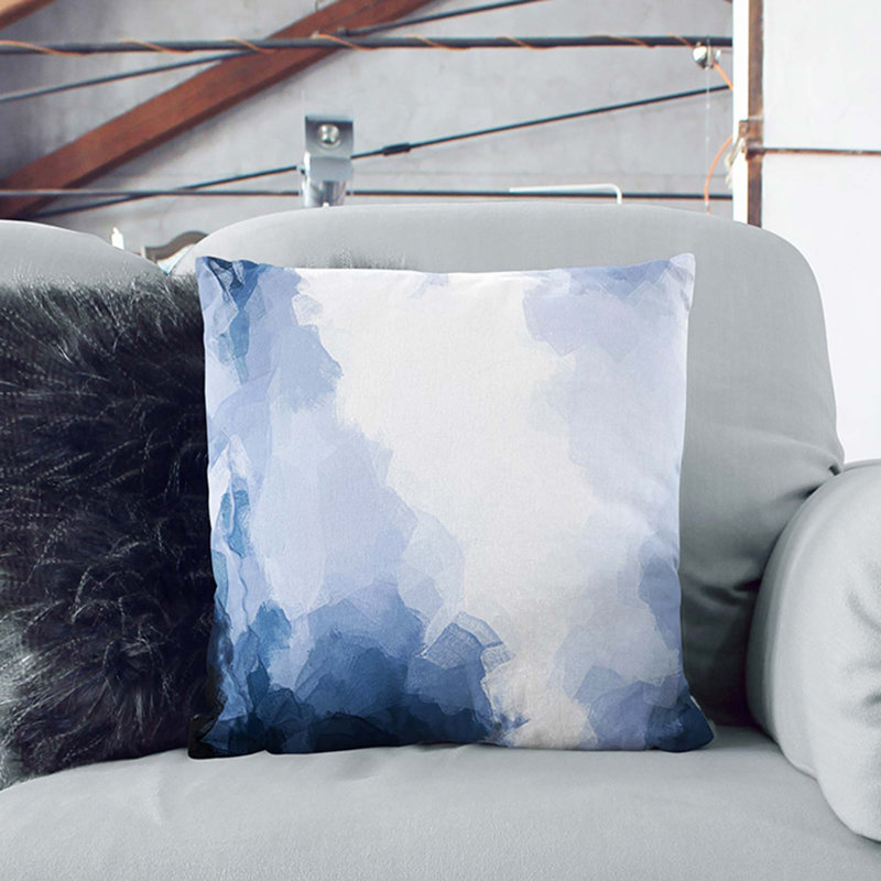 Abstract Square Cushion, 55cm H x 55cm W x 20cm D, Stone