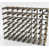 Walnut Stained Pine / Galvanised Steel