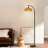 Aarzo 69.6'' Arched/Arc Rattan Floor Lamp With Led Light And Remote Control (Set of 2)