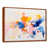 Toile avec cadre flottant brun