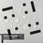 Rideau de douche abstrait abstrait géométrique noir et blanc avec 12 crochets-59686672