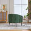 Fauteuil demi-tonneau capitonné avec pieds en métal-1287698100