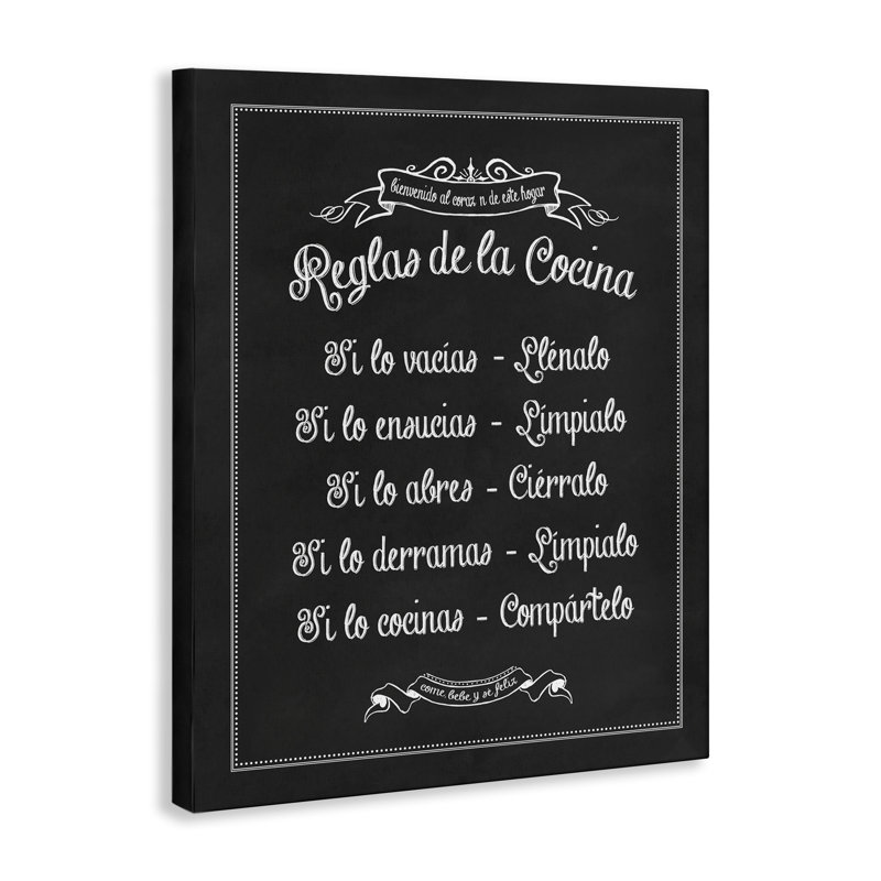 Art mural Re Douglas de la Cocina par lettré et doublé, H 30 po x l 24 po