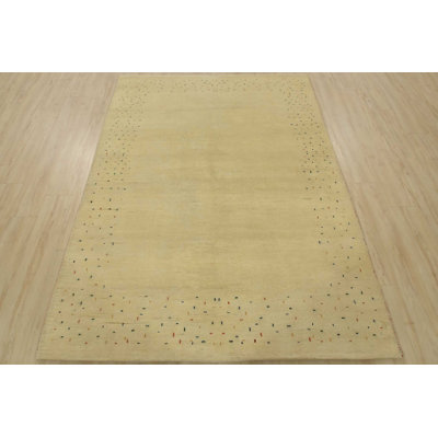 Tapis blanc nouvel âge en laine 6 pi 7 po x 7 pi 6 po Murlyn