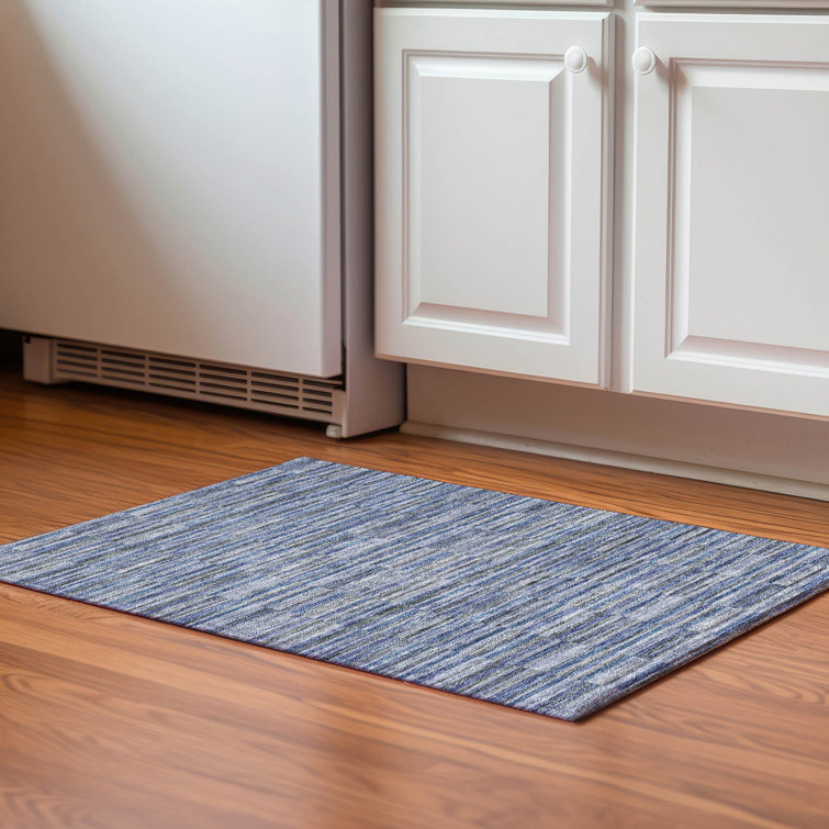 Premium Machine Washable Prisco Navy Rug
