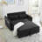 3-In-1 Velvet Sleeper Sofa Bed-97699042