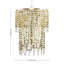 30cm H Plastic Drum Pendant Shade ( Spider ) in Gold