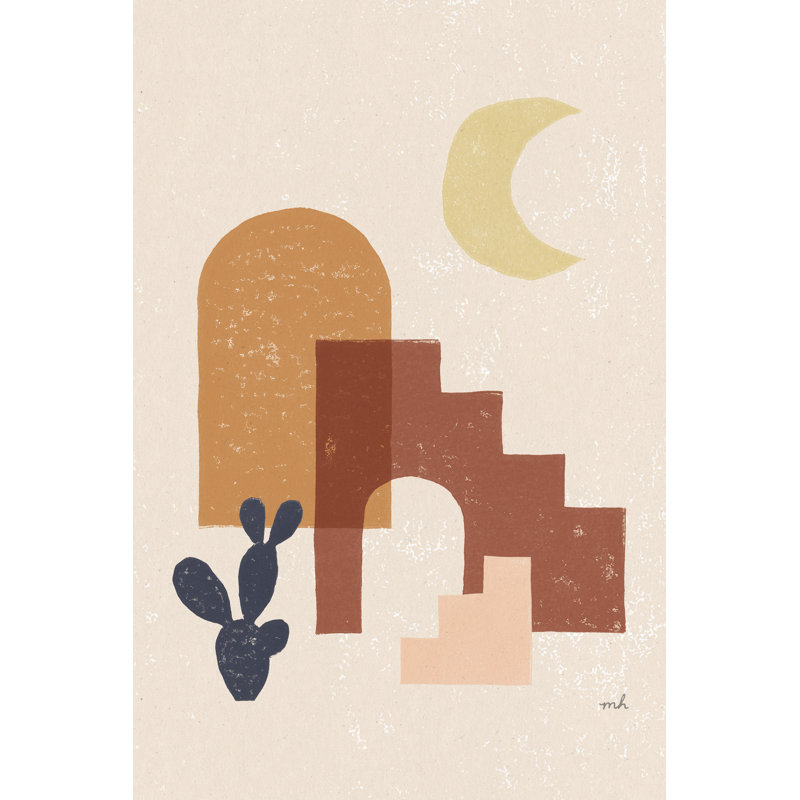 Desert Arches I - Wrapped Canvas Painting, 122cm H x 81cm W