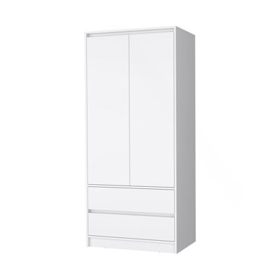 White 2-Drawer Armoire