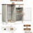 41.7 Inch Kitchen Island with Mini Fridge Space and Built-in Power Outlet Coffee Bar Cabinet-278124527-278124512