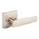 Nero Privacy Door Lever with Square Rosette