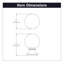 Collection Fuller - Bouton rond - 1 po de diamètre - noir mat - Quincaillerie traditionnelle pour tiroirs et armoires-73220230