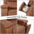 3-Piece Manual Recliner Set With Dual Armchairs And 3-Seat Sofa, Cup Holders-918907195