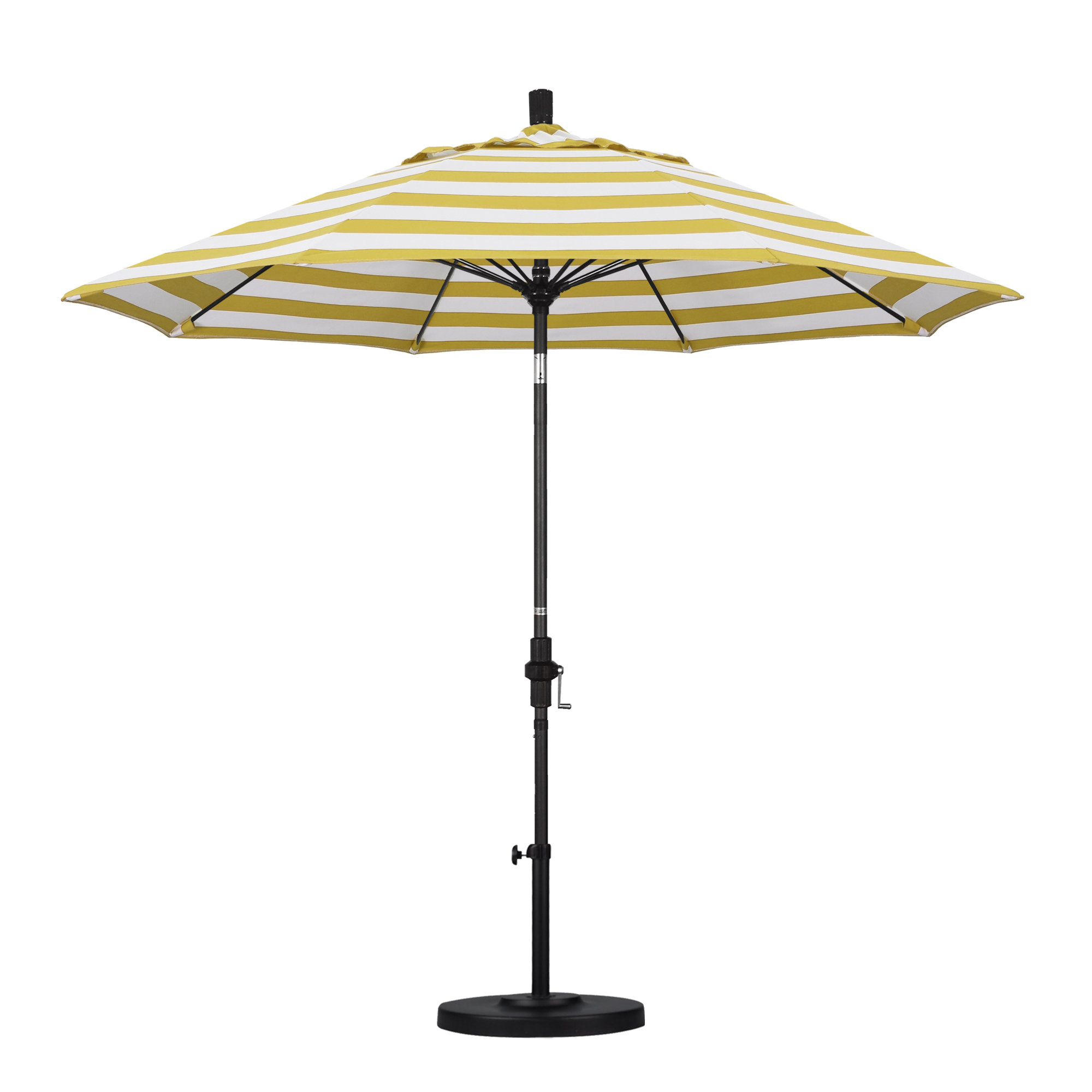 Roverta 9' Market Sunbrella® Umbrella, Cabana Regatta Sunbrella®, Black