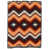 Brun / chevron orange