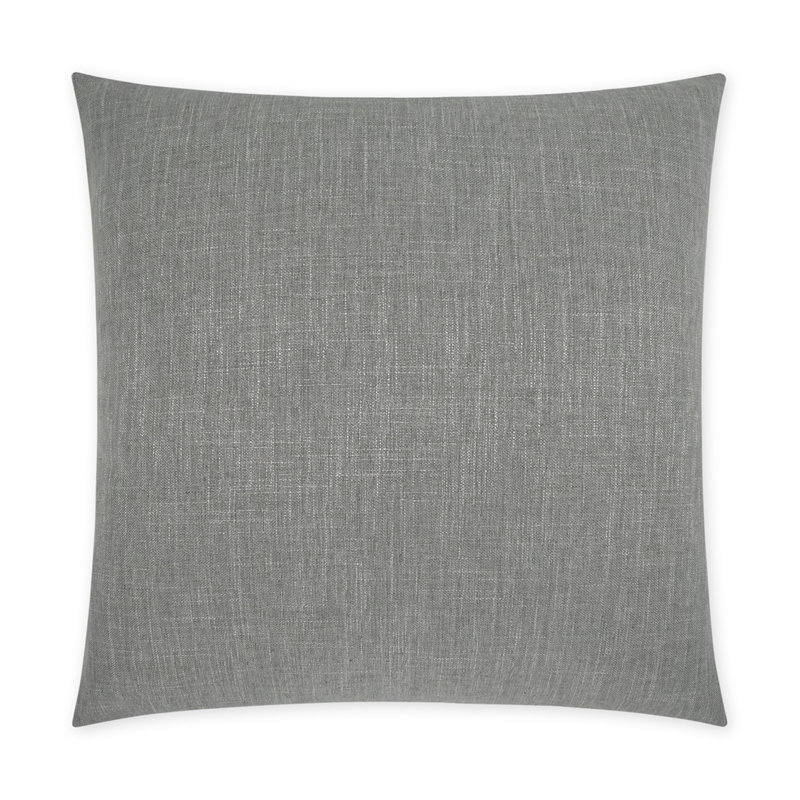 Coussin décoratif Lena, Gris, Carré 22 po