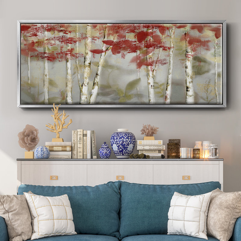 Autumn Forest- Framed Canvas, 24" H x 60" W