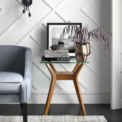 Jermarius Glass Top End Table