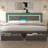 Upholstered Bed Frame with Adjustable Charged LED Headboard and Storage Drawers-67622394-74603270