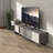 Mount-It! Height Adjustable Tabletop TV Stand Base with Tilt Function | Fits Most 32 to 70 Inch TVs
