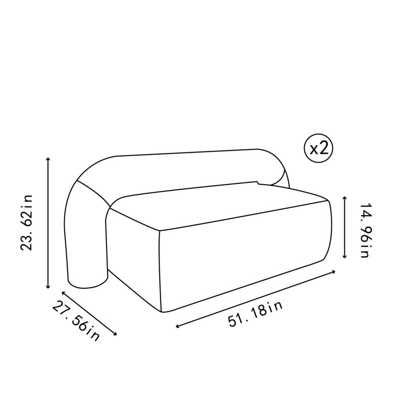 Banc rembourré en similicuir, Gris