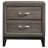 Grey Oak 2-Drawer Nightstand