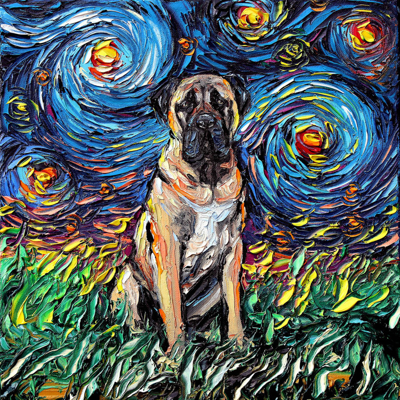 Ensembles de housses de couette DiaNoche en microfibre par Aja Ann - Bull Mastiff Dog