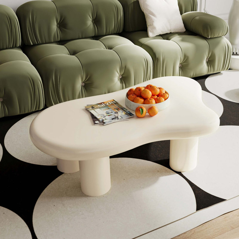 Table basse de 40 pouces en forme de nuage pour le salon