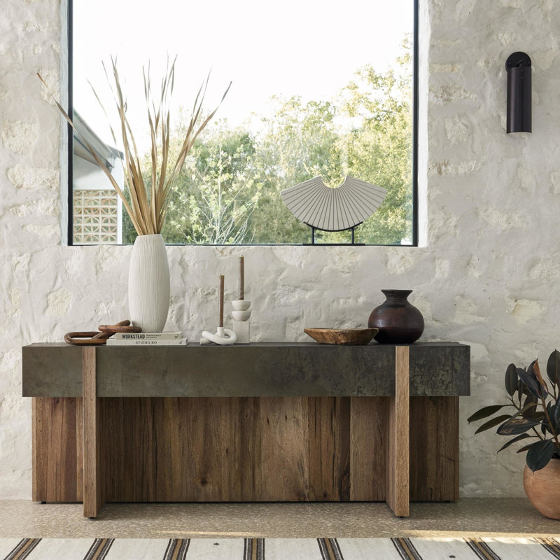 Bingham 78.75'' W Console Table, Brown
