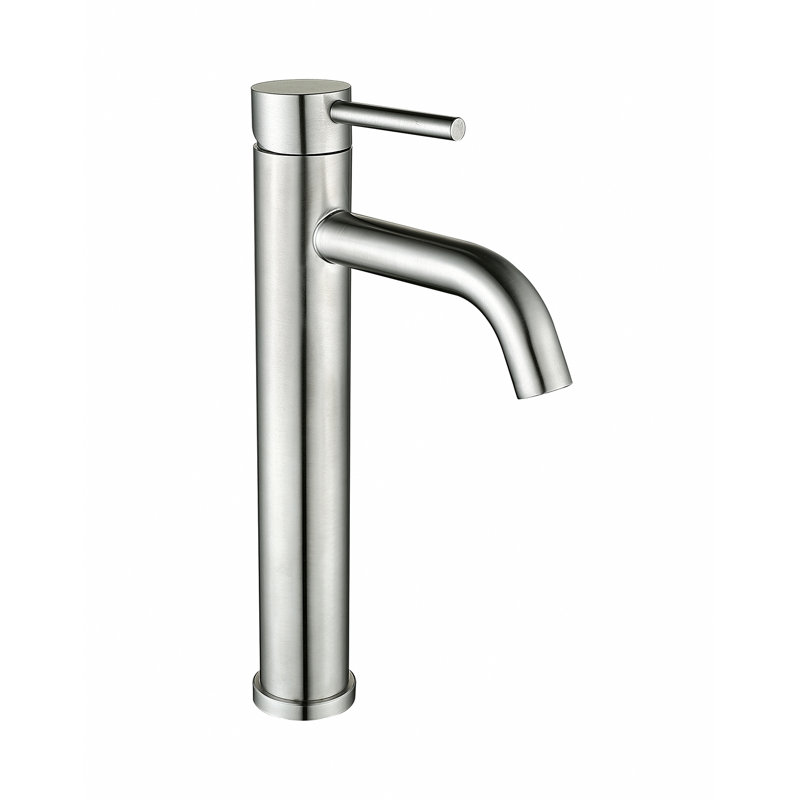 Topcraft Modern Single Hole Single Handle Brushed Nickel Bathroom Sink Faucet Lavatory Vanity Faucet, Brushed Nickel