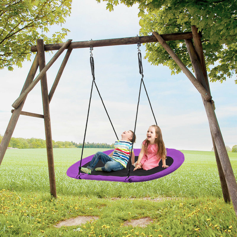 Chaise hamac double Beudan Saucer Tree Surf, Mauve