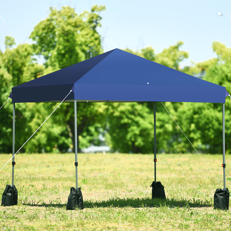 Ahloni 2.4m x 2.4m Metal Party Tent, Blue