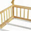 Lit simple en forme de tente, lit tipi avec garde-corps, lattes et porte-322685974-322736587