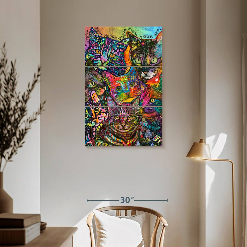 Brampt Bed Cats, 57" H x 36" W
