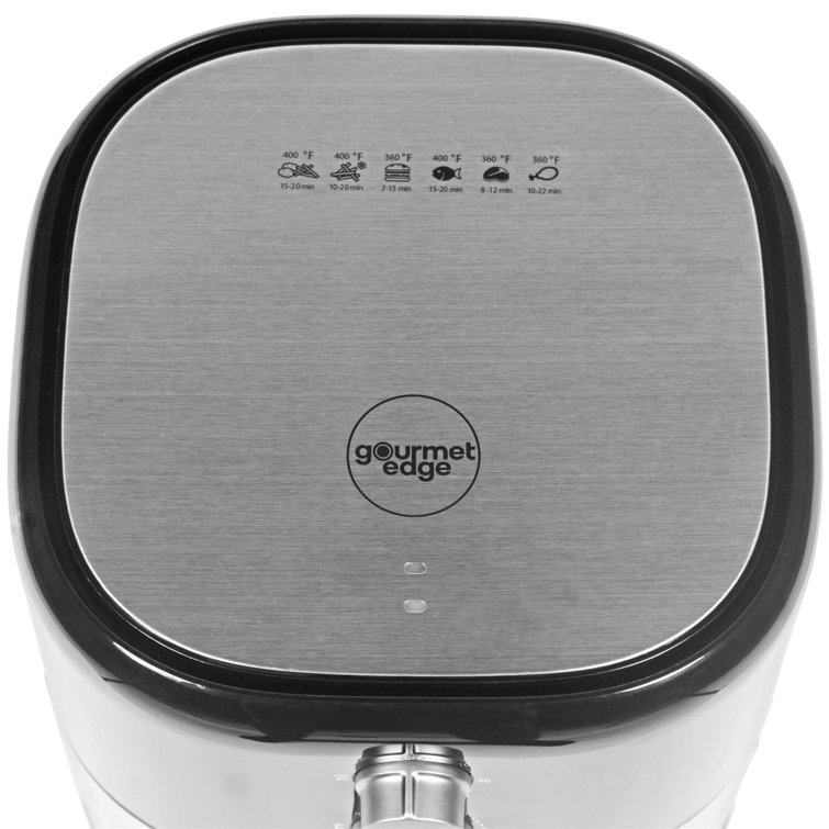 Gourmet Edge 3.5-Quart Air Fryer with Digital Controls in Black