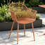 Pair of Lattice Bistro Garden Armchairs, Patio Dining-1012038468