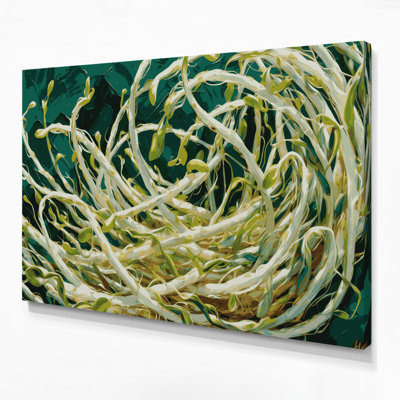 Art mural sur toile vert