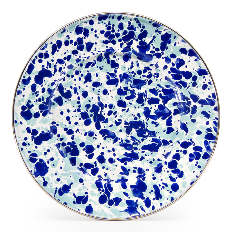 Ocean Enamelware Salad/Dessert Plate