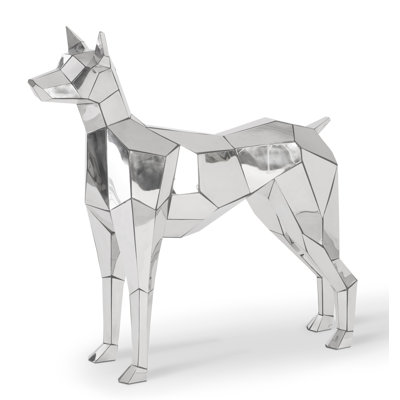 Statue de chien fou
