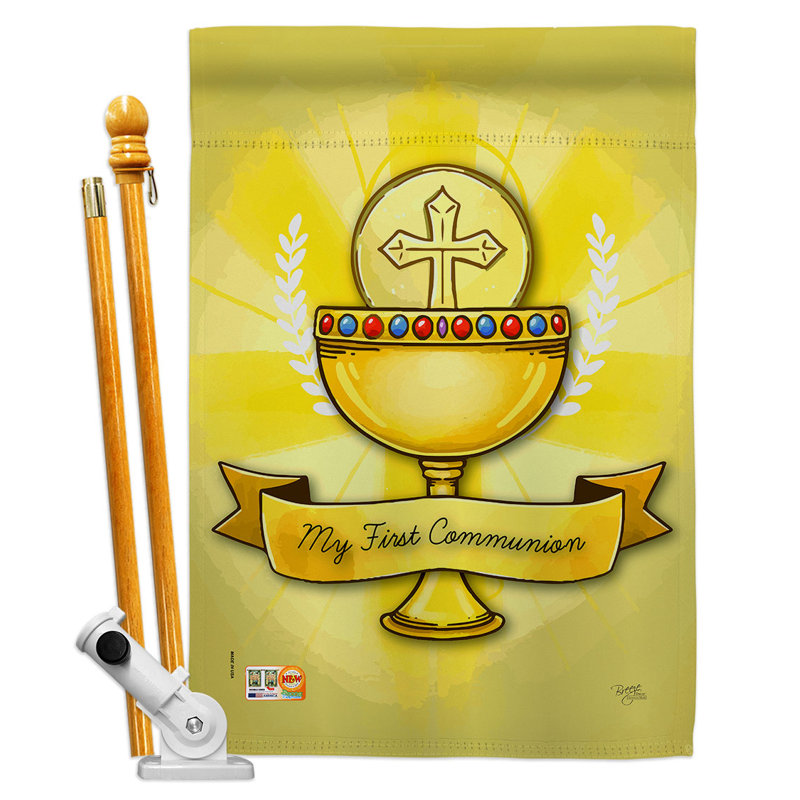 Ensemble de drapeaux 2 côtés en polyester 40 x 28
