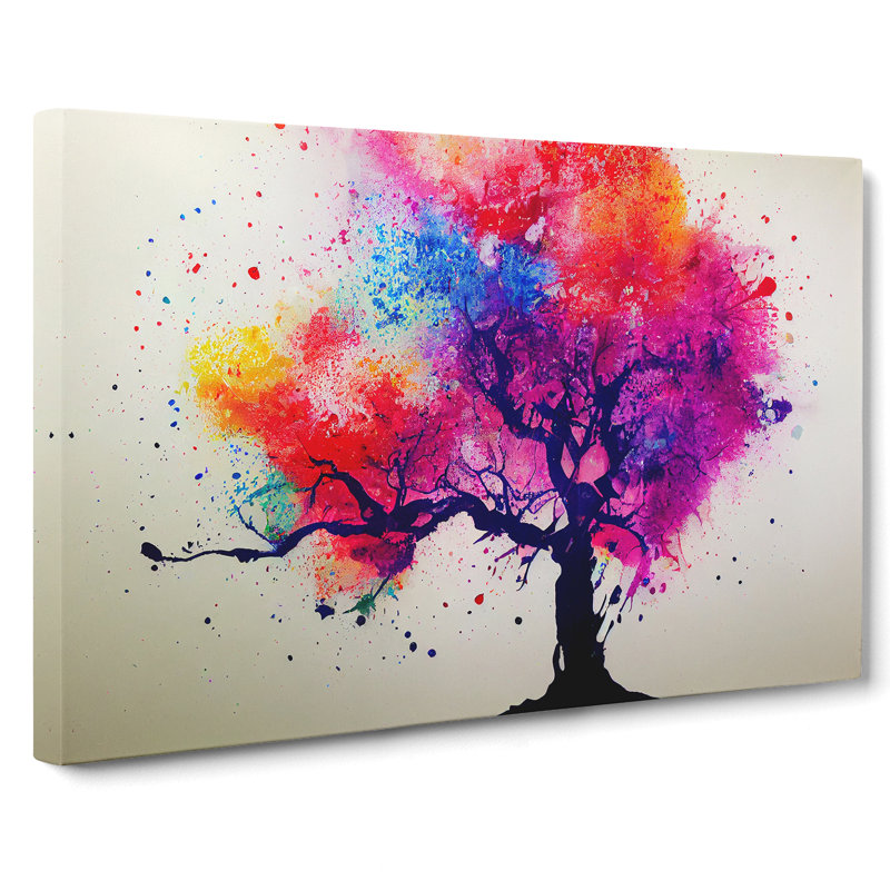 Tree Splash Vol.3 Abstract - Wrapped Canvas, 35cm H x 50cm W x 3cm D