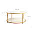 Table basse ronde, table basse de salon de 34,64 pouces