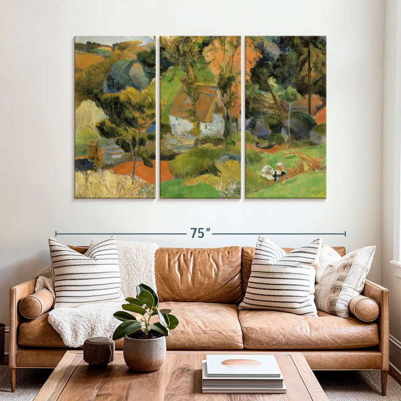 Paysage d'Alvord à Pont-Aven, H 42 po x l 65 po